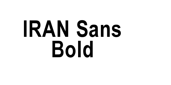 IRAN Sans Bold Font