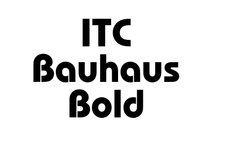 ITC Bauhaus Bold Font