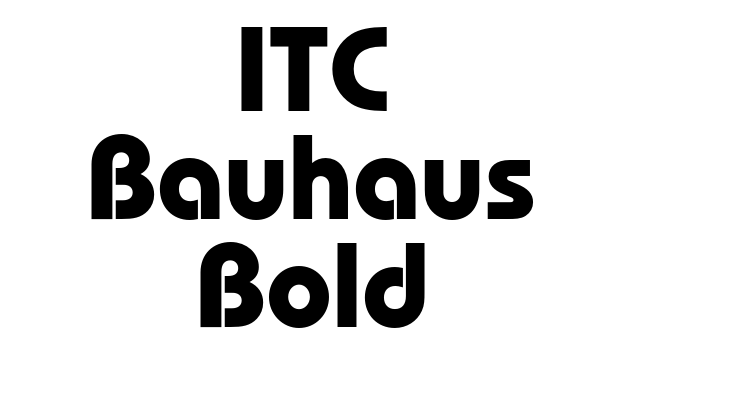 ITC Bauhaus Bold Font