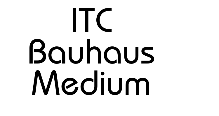 ITC Bauhaus Medium Font