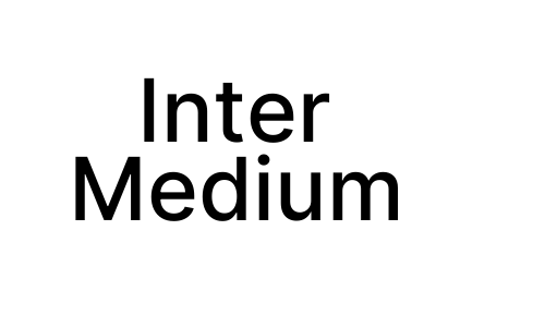 Inter Medium Font