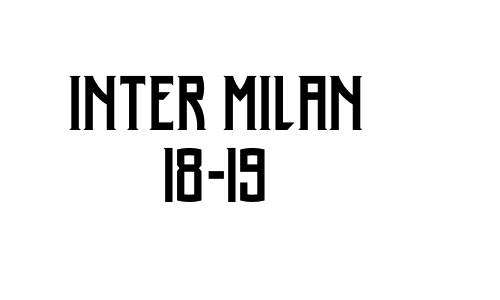Inter Milan 18-19 Font