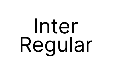 Inter Regular Font