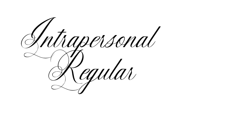 Intrapersonal Regular Font