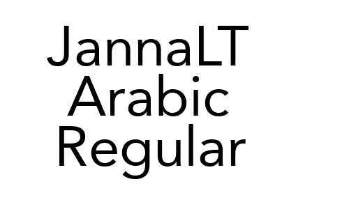 JannaLT Arabic Regular Font