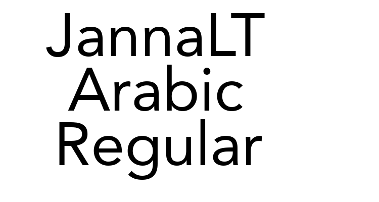 JannaLT Arabic Regular Font