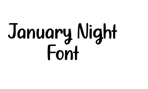 January Night Font Font