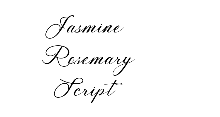 Jasmine Rosemary Script Font