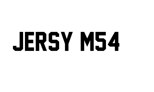 Jersy M54 Font