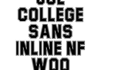 Joe College Sans Inline NF W00 Font