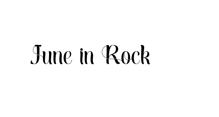 June in Rock Font