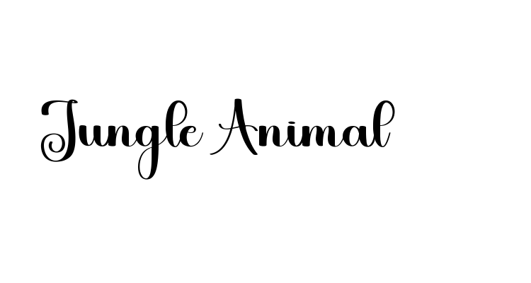 Jungle Animal Font