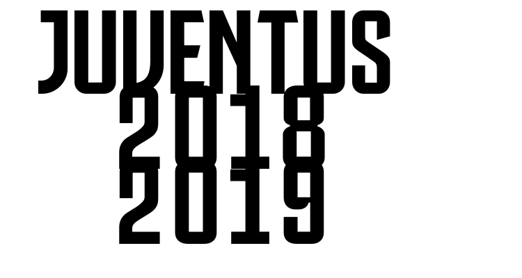 Juventus 2018 2019 Font