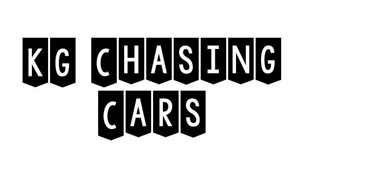 KG Chasing Cars Font