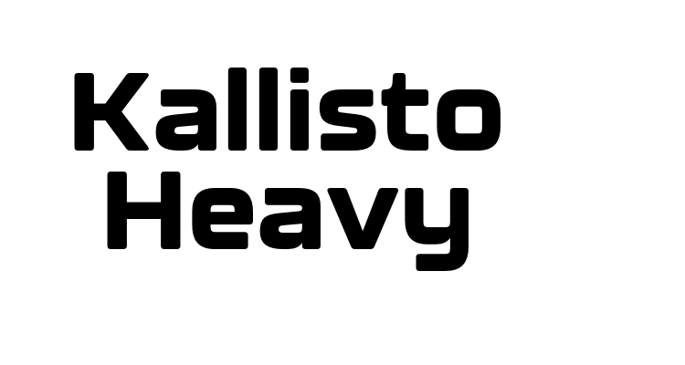 Kallisto Heavy Font