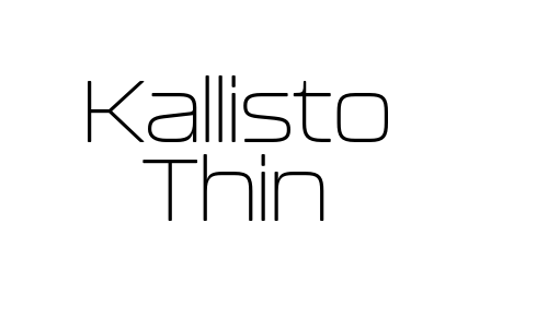 Kallisto Thin Font