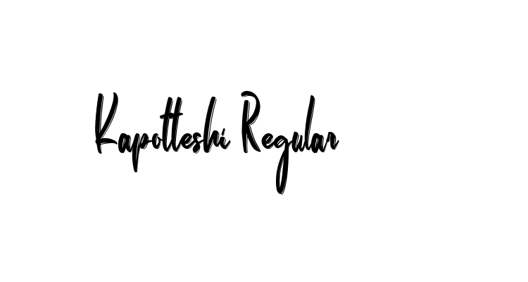 Kapotteshi Regular Font