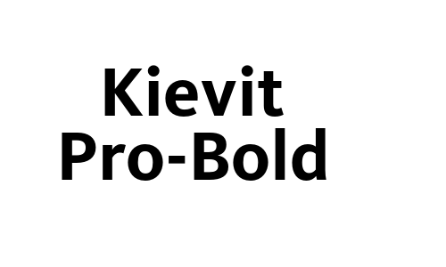 Kievit Pro-Bold Font