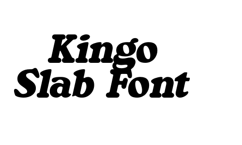 Kingo Slab Font Font