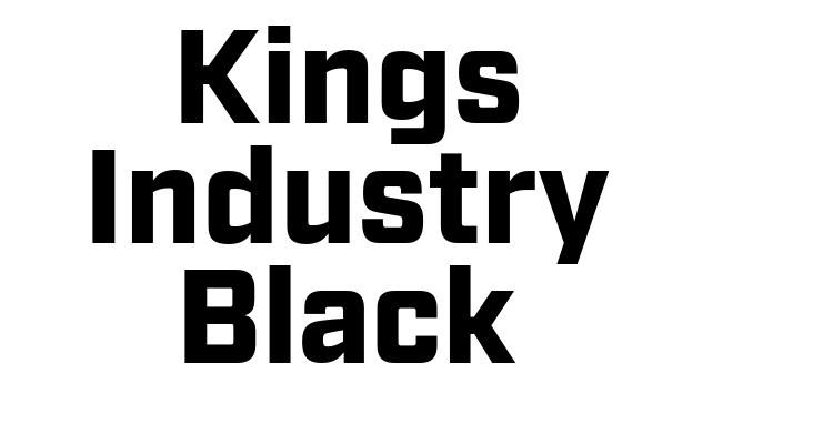 Kings Industry Black Font