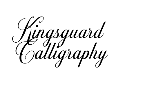 Kingsguard Calligraphy Font