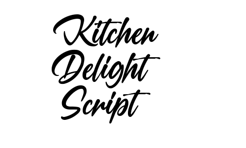 Kitchen Delight Script Font