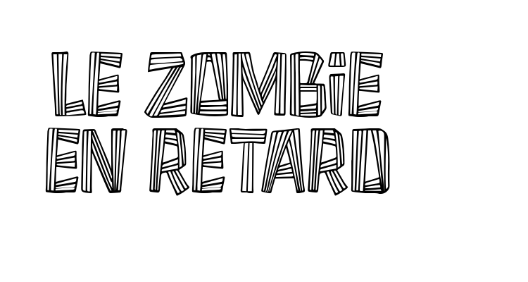 Le Zombie en Retard Font
