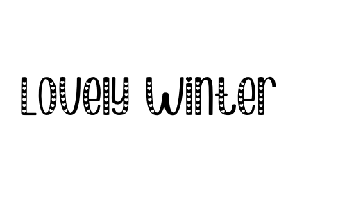 Lovely Winter Font