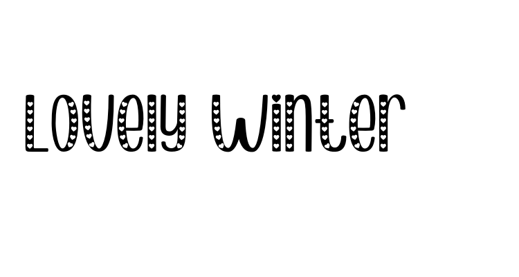 Lovely Winter Font