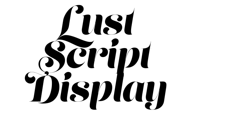 Lust Script Display Font
