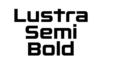 Lustra Semi Bold Font