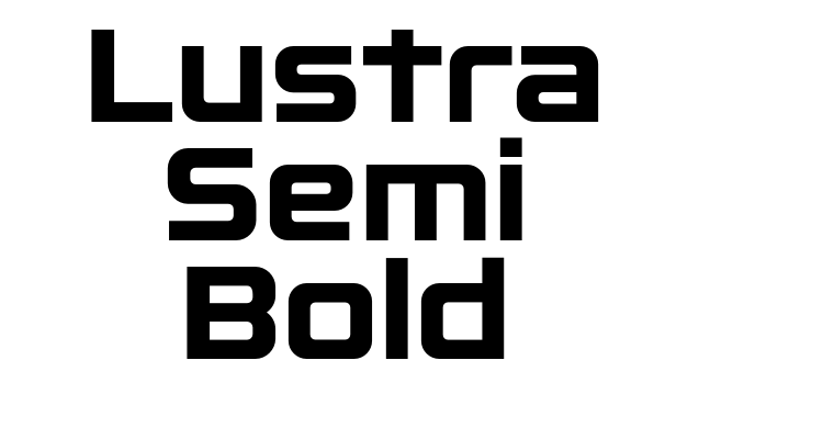 Lustra Semi Bold Font