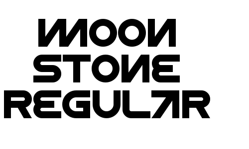 MOON STONE Regular Font
