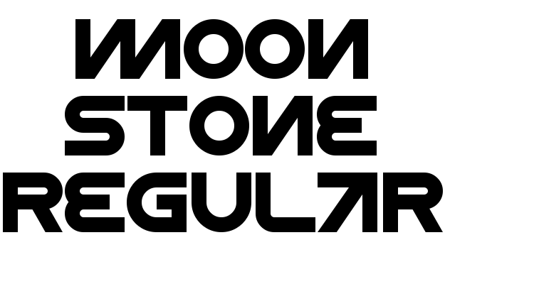 MOON STONE Regular Font