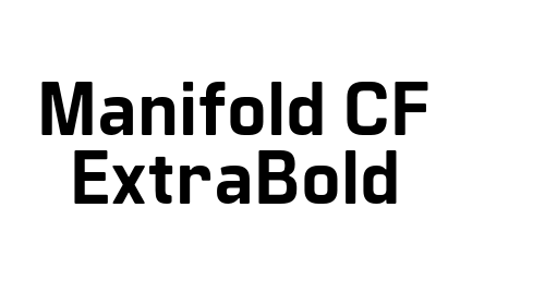 Manifold CF ExtraBold