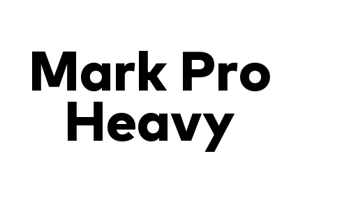 Mark Pro Heavy Font