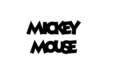 Mickey Mouse Font