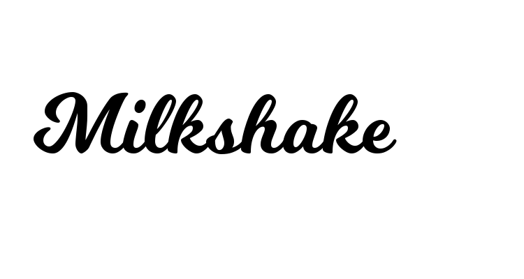 Milkshake Font