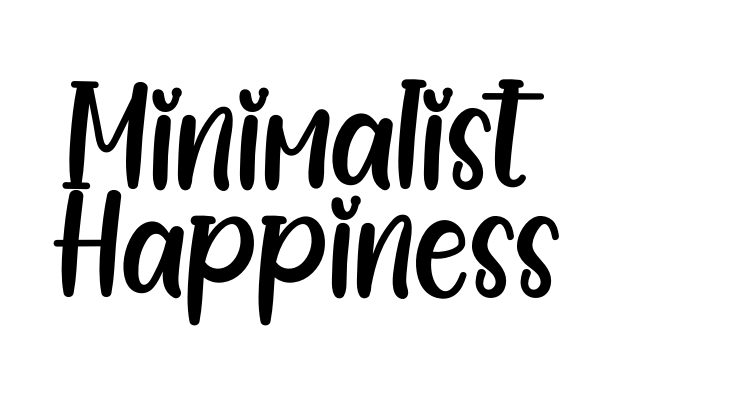 Minimalist Happiness Font