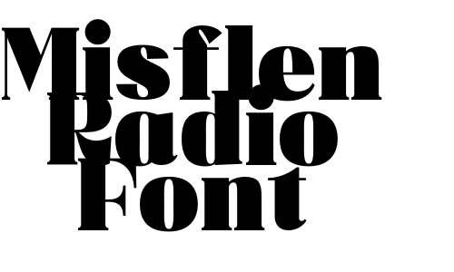 Misflen Radio Font Font