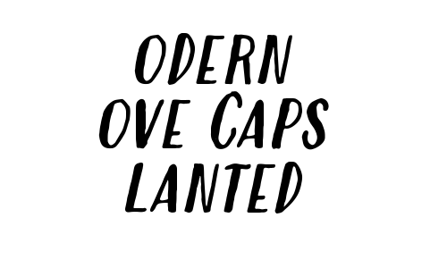 Modern Love Caps Slanted Font