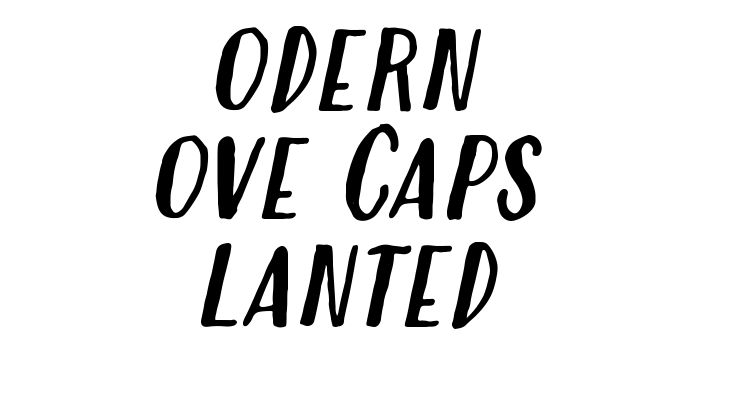 Modern Love Caps Slanted Font