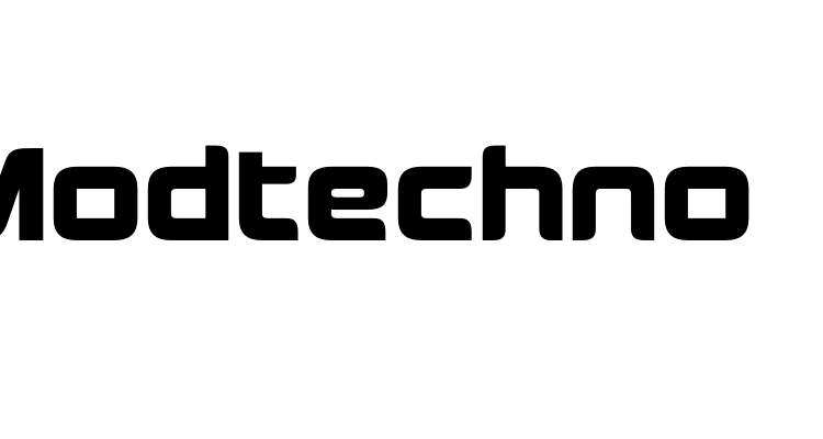 Modtechno Font