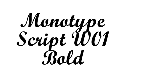 Monotype Script W01 Bold