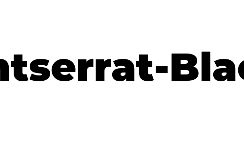 Montserrat-Black Font