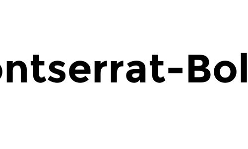 Montserrat-Bold Font