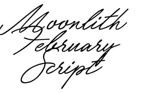 Moonlith February Script Font