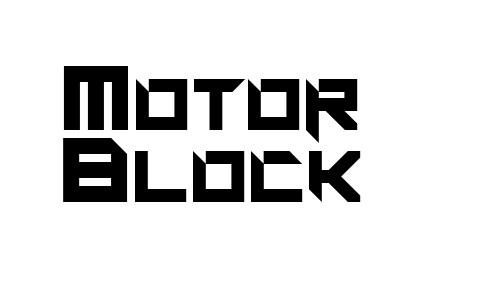 Motor Block Font