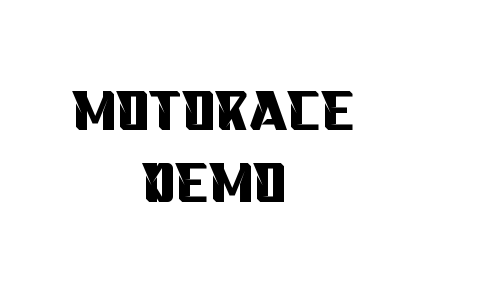Motorace Demo Font