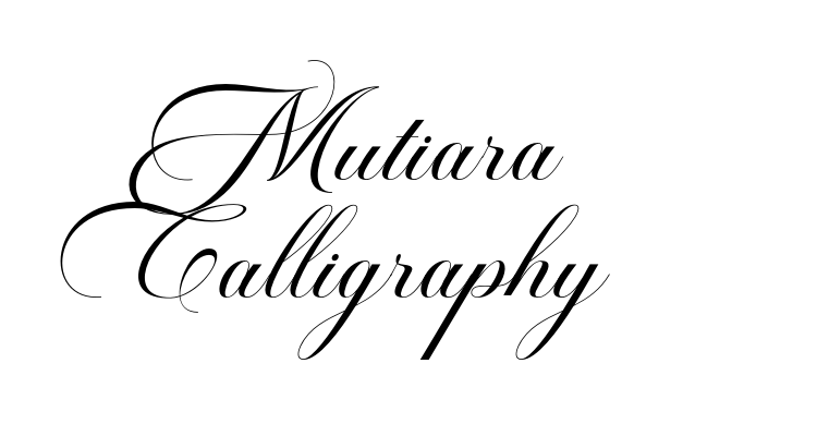 Mutiara Calligraphy Font